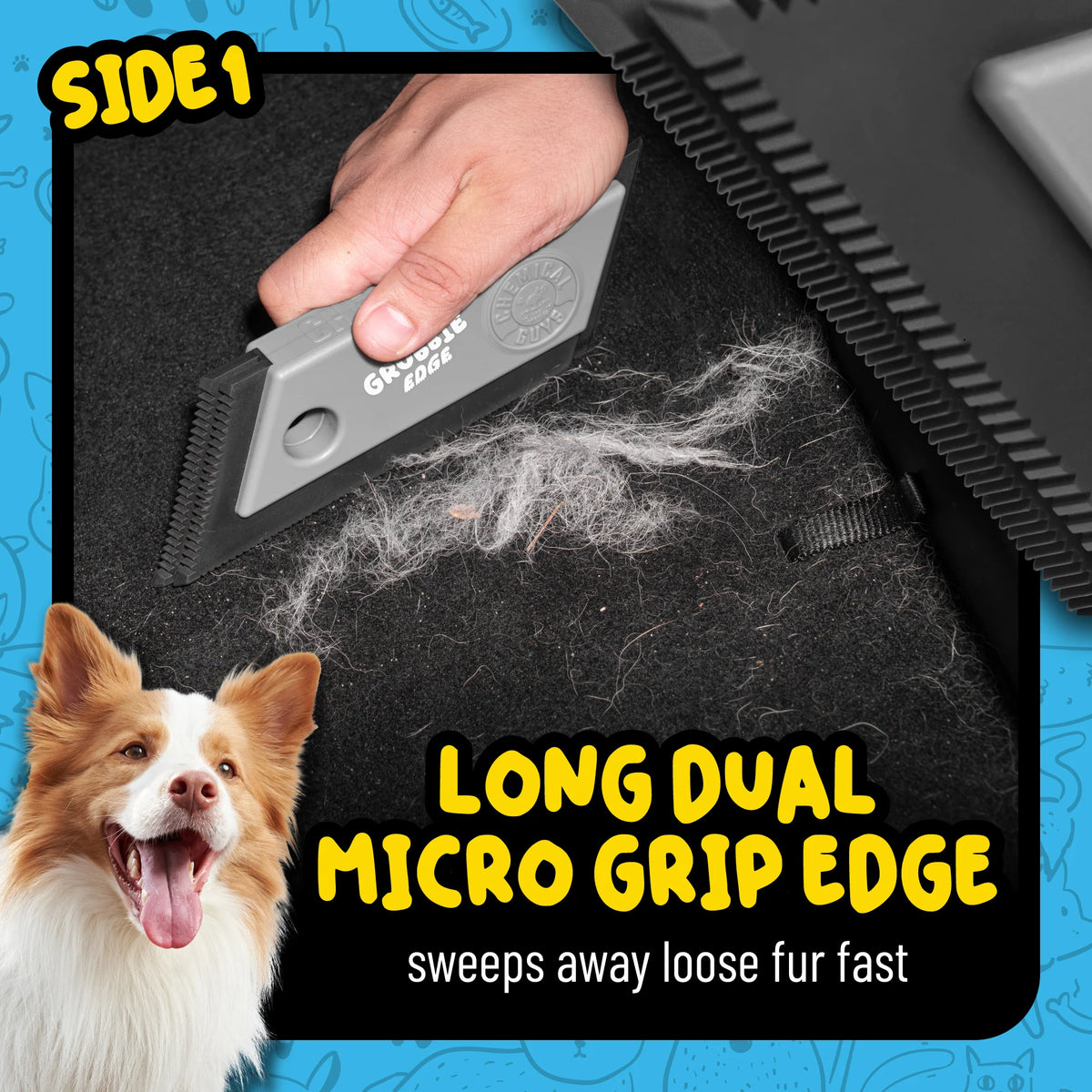 Grubbie Edge Pet Hair Removal Tool