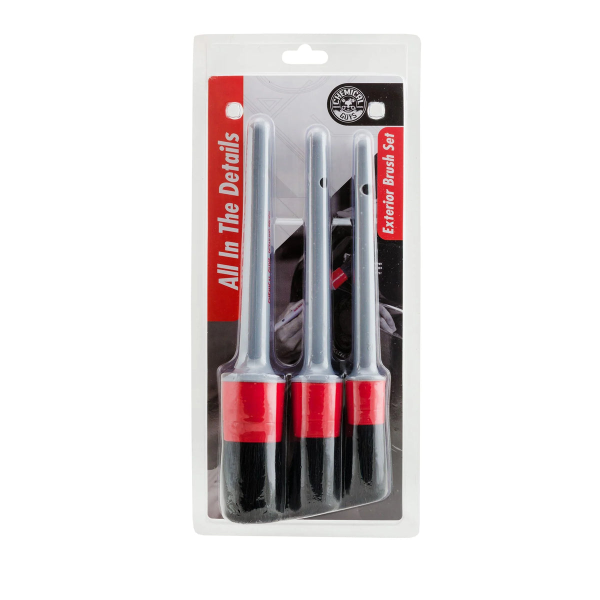All In The Details Exterior Detailing Brushes (3Pack)