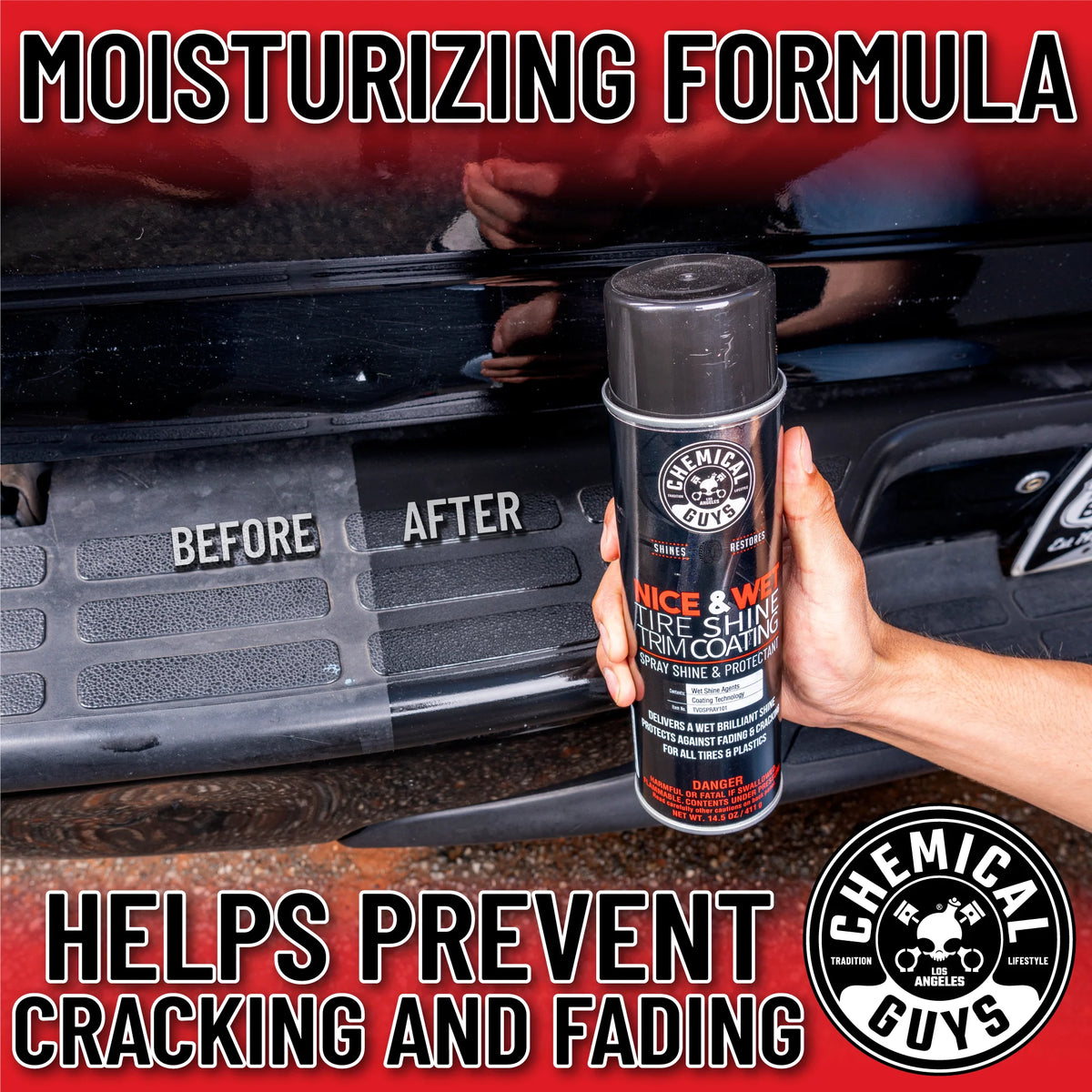 Nice and Wet Tire Shine Trim Coating Spray